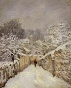 Alfred Sisley Snow at Louveciennes oil painting